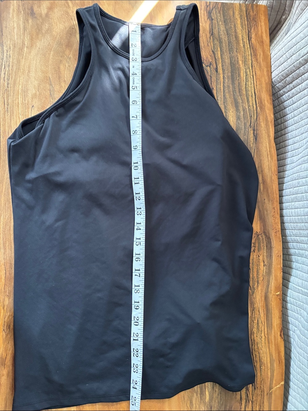 Basic Black Racerback Tank Top - Picture 5 of 6